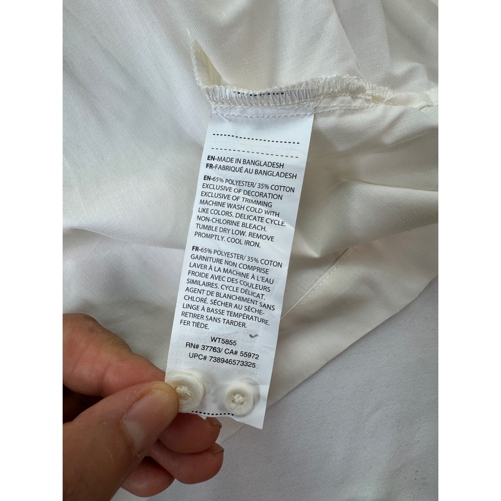 Havanera Co Cubavera Mens 2XL Guayabera Shirt Cream Color Short Sleeve New - Picture 13 of 16
